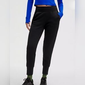 Lululemon Black Waffle Texture Joggers Size 2 High Rise Athletic Pants